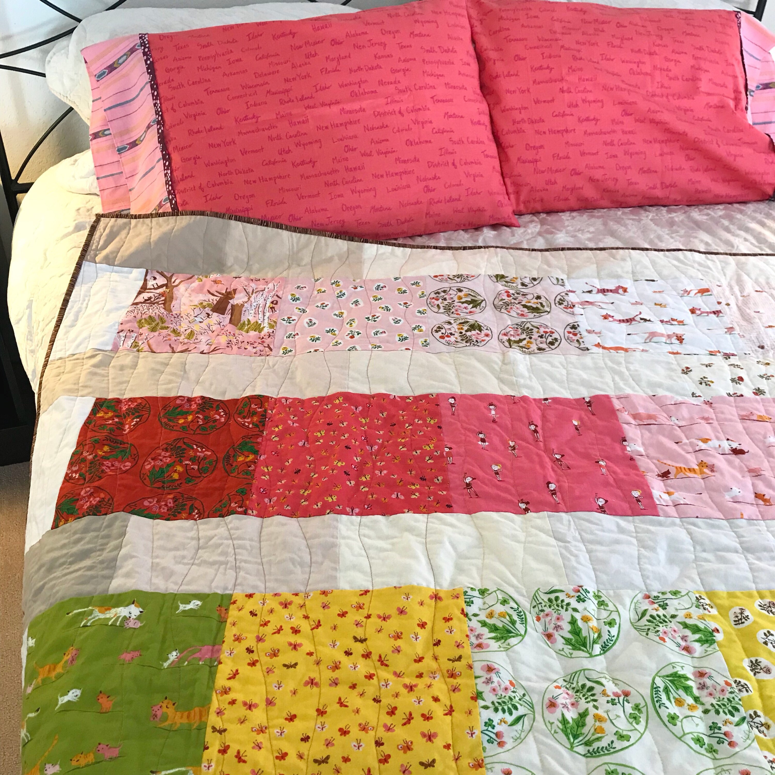 Baby Blankets Bedding Vintage Looking Lap size quilt Blankets & Throws