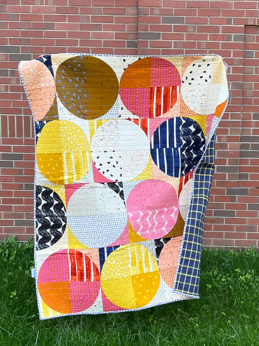 Sketchbook Quilt Handmade Modern Patchwork Lap Etsy