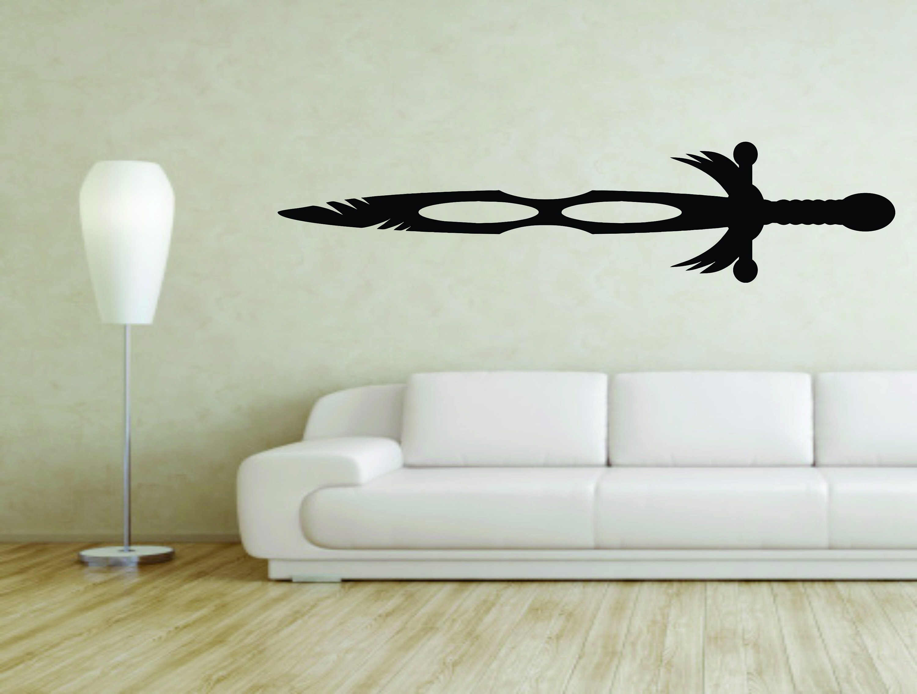 Sword Wall Mural Vinyl Decal Sticker Decor Warrior Weapon G71 Etsy