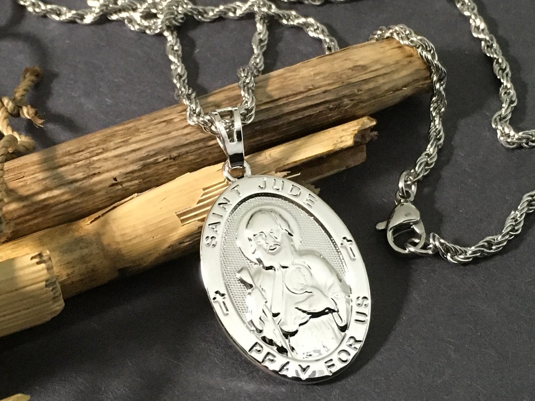 Saint Jude Medal Necklace: Gold Filled Catholic Patron Saint, Tarnish ...