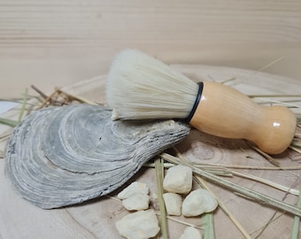 Hemu houten scheerkwast met echt zwijnenhaar