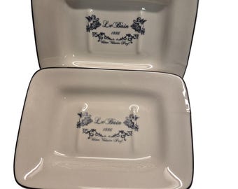 Angel soap dish, ceramic, with storage grooves