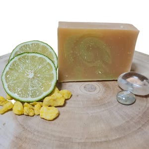 Hair soap linden blossom extract, lemongrass, palm oil free, suitable for oily hair, shine and body, vegan
