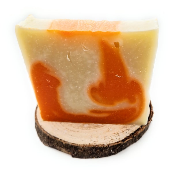 Orangen Seife, mit Kakaobutter, Olivenöl für die trockene Haut