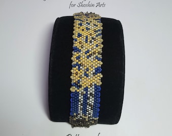 Peyote Stitch Cuff Bracelet Pattern - Size 8-0 Seed Beads - Colorado Aspen