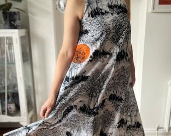 Seventies Gabrielle Fouell Bold Print Maxi Dress | 1970’s