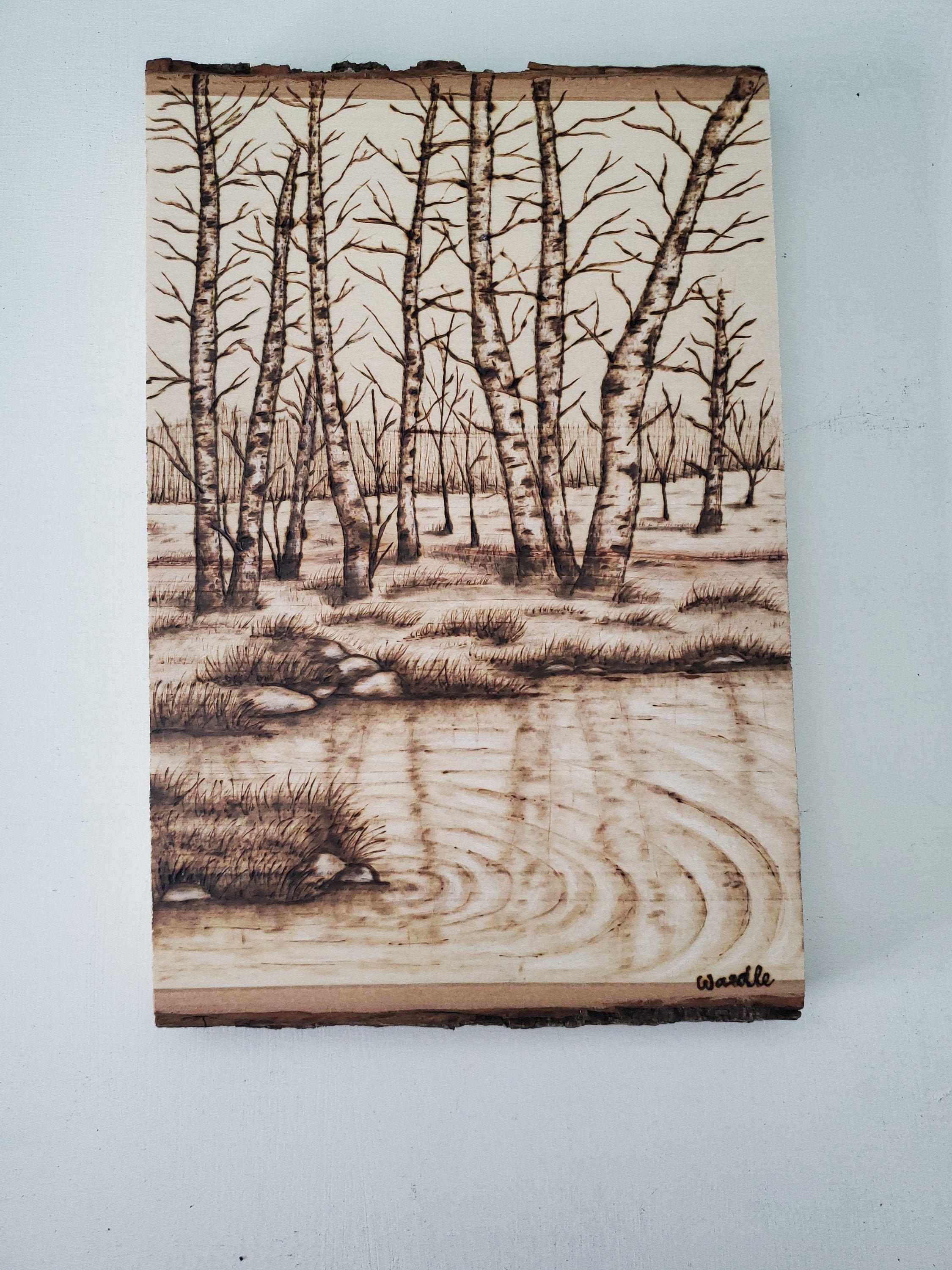 Landscape Woodburning Etsy