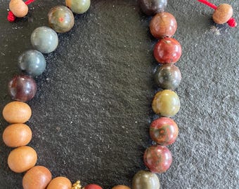 Jasper and Sandalwood Intention Bracelet