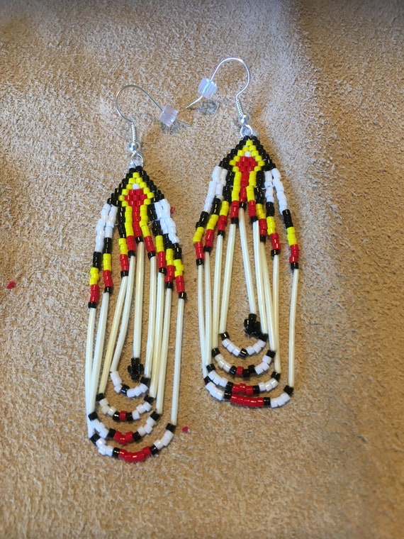 ojibwe beaded earrings
