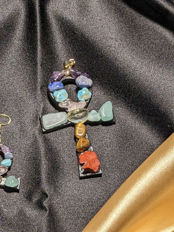 Ankh pendant natural gemstones and more