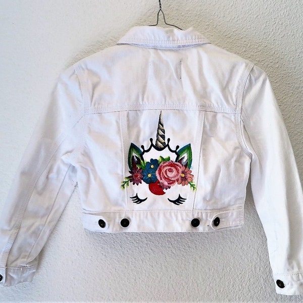 Veste licorne customisée.Création personnalisée XS