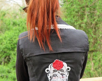 Customised vintage denim jacket