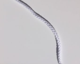 6mm Piping Cord - Macrame Ribbon - White Cotton Piping Cord - Size 4 - Price per 5 Metres