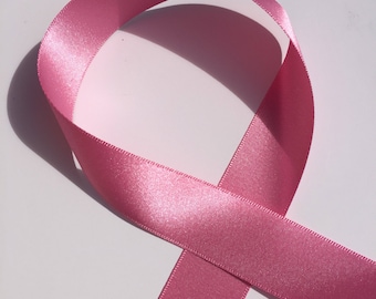 Double Satin Berisfords Ribbon - High Quality Ribbon - Craft Ribbon - 25mm Wide Ribbon - Pink Ribbon - Priced per 2 Metres