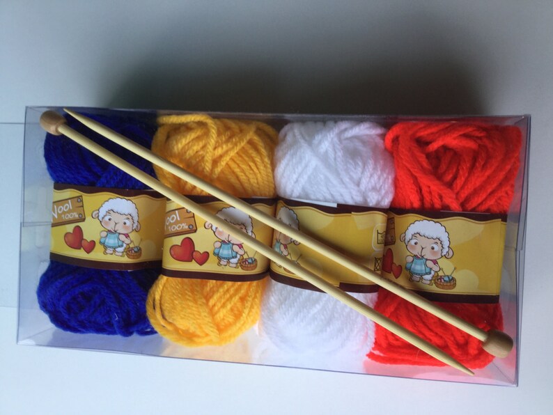 Knitting Starter Kit for Children and Adults Wool Set and Etsy