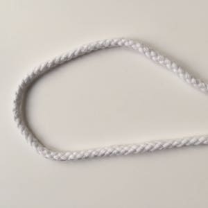 4mm Piping Cord - Macrame Ribbon - White Cotton Piping Cord - Size 2 - Price per 5 Metres