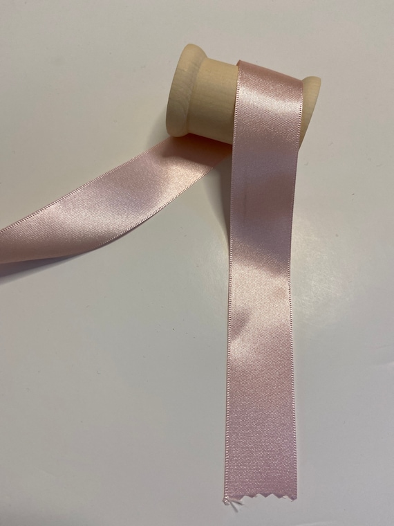 Remnant Sale Pale Pink Double Satin Berisfords Ribbon High Quality