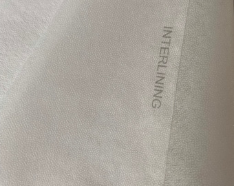 Interlining - Polyester Lightweight Iron-on Non Woven Fusible Interlining - Priced per Metre