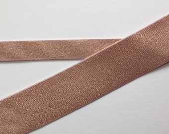 Rose Gold Elastic - Sewing Elastic Band - Stretch Waistband - Sewing Supplies - Priced per Metre