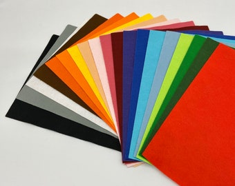 Felt Made in UK - A4 Size Craft Felt - Recycled Felt - Various Colours - Felt Sheets - Kids Craft - Price per Sheet