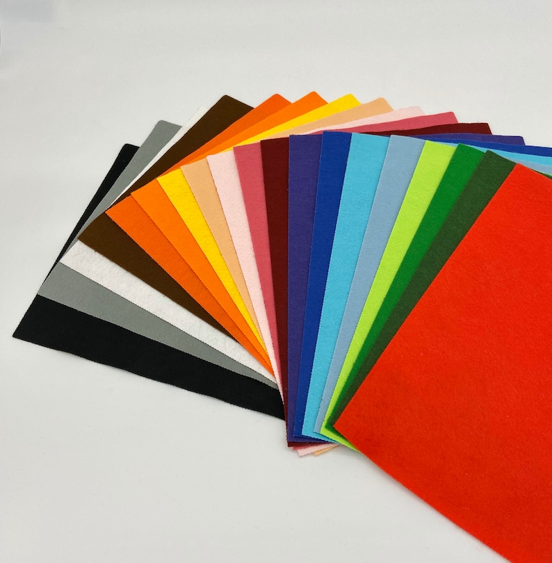 Felt Made in UK A4 Size Craft Felt Recycled Felt Various Etsy