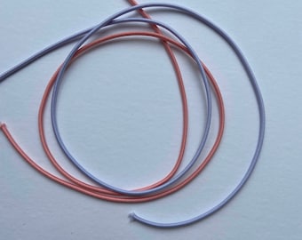 Cord Elastic - 2.4mm Thick Elastic - Round Thin Elastic - Craft Supply - Priced per 2 Metres