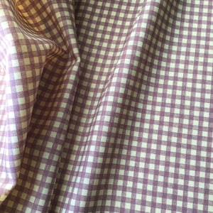 Gingham Cotton Canvas - Furniture Material - 100% Cotton Fabric