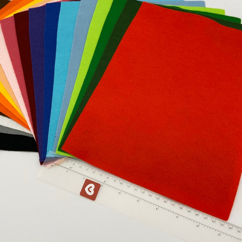 Felt Made in UK A4 Size Craft Felt Recycled Felt Various Etsy