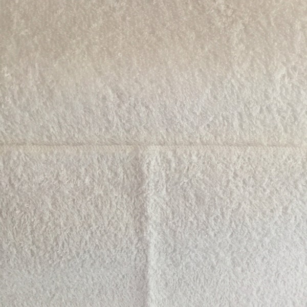 Tissu éponge blanc pur - Tissu éponge super doux - Tissu éponge italien - Tissu éponge