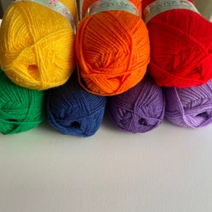 King Cole Acrylic DK Yarn - Double Knit Quality Yarn - Pricewise Wool - Price per 100g