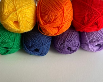 King Cole Acrylic DK Yarn - Double Knit Quality Yarn - Pricewise Wool - Price per 100g