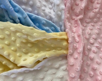 Soft Dimple Fleece Fabric Available in Various Colours - Poly Dimple Fleece Material for Cute Baby Makes - 150cm Wide - Priced per Metre