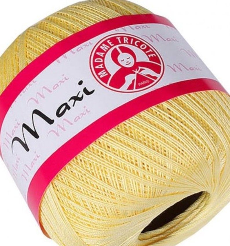 MAXI Madame Tricote Paris 100% mercerized cotton yarn for | Etsy