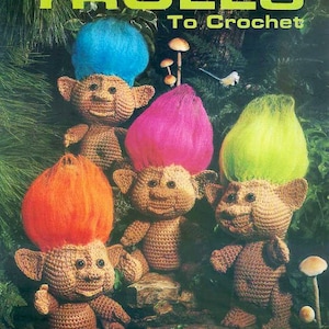 Troll crochet Pdf vintage pattern-amigurumi pattern from 1980 (pattern only not the finished product)