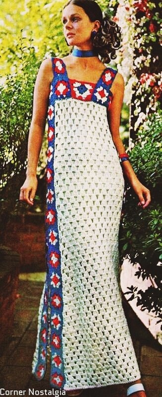 Crochet Pdf Pattern Crochet Vintage Maxi Dress - Etsy