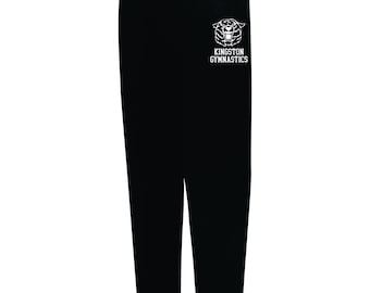 Pantaloni della tuta con fondo chiuso e logo sui fianchi della Kingston Gymnastics