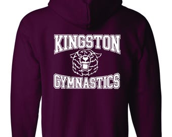 Felpa con cappuccio e cerniera intera Kingston Gymnastics