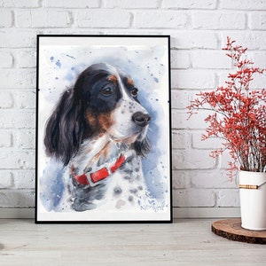 Custom Hand painted Pet portrait Custom Dog portrait Custom Dog Painting Watercolor Original Painting Dog art Pet Watercolor from photo image 6