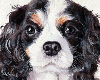 カスタム水彩画ペット肖像画：写真からオリジナルの犬の絵画