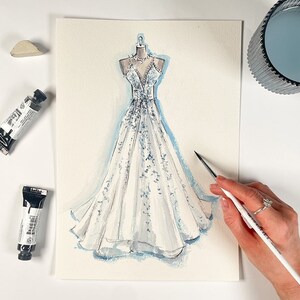Prom Dress Sketch Etsy UK