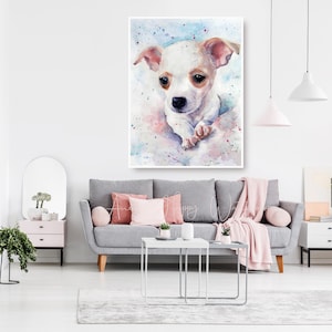 Custom Hand painted Pet portrait Custom Dog portrait Custom Dog Painting Watercolor Original Painting Dog art Pet Watercolor from photo image 9