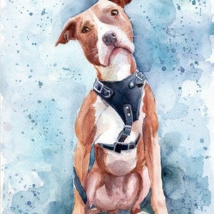 Custom Dog portrait Custom Dog Painting Custom Pet portrait Watercolor Painting Original Painting Сhihuahua portrait Dog portrait from photo image 9