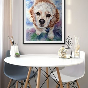 Hand portrait Custom Pet portrait Custom Pet Painting Custom dog portrait Watercolor Painting Original Painting Personalized Pet Portrait image 5