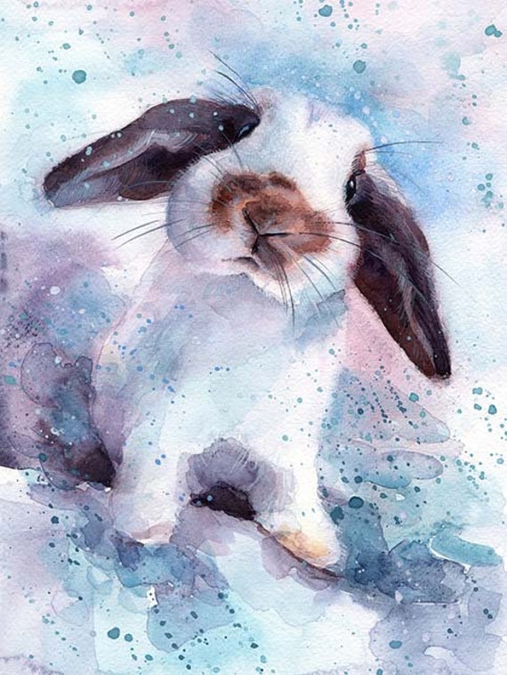 Bunny Portrait Personalised Cat 8 inches Dog