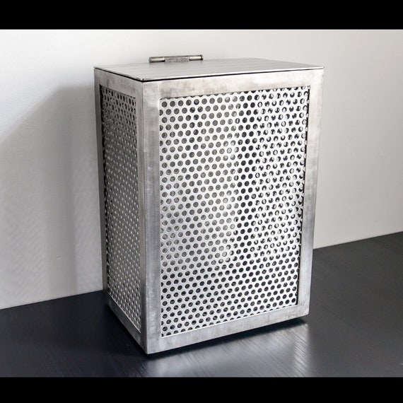 Massive Design Wäschebox Wäschekorb aus V2A Edelstahl - Design von LICHTfunken