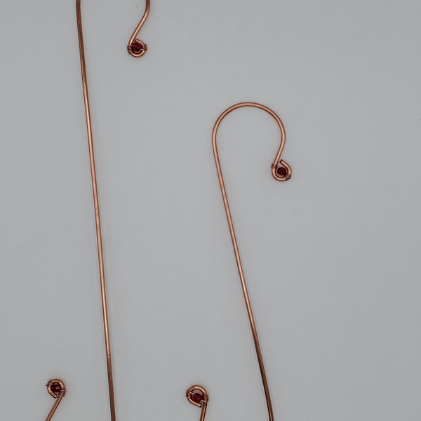 Copper S Hooks, Hummingbird Feeder Hooks, Outdoor Garden Hooks