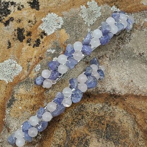 Small Pony Tail Clip, Pony Tail Holder, Lavender Hair Clip, Medium Hair Holder