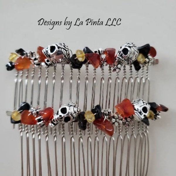 Halloween Hair, Holiday Side Combs, Costume Updo Comb, Fall Hair