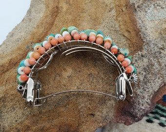 Fermaglio per capelli vintage con turchese in stile western - Mio