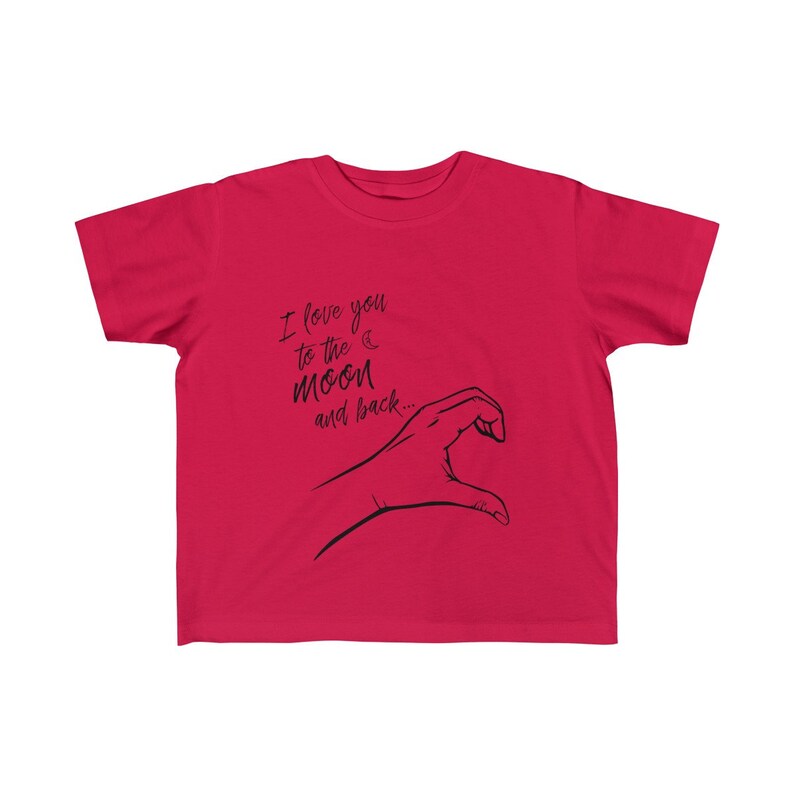 Kids Tee I Love you to the Moon and Back Matching Sibling Shirts
